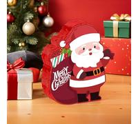 BESPORTBLE Piñata du Père Noël 37 CM Rouge à Suspendre pour Fête de Noël Jeu de Piñata à Casser avec Grand Compartiment à Bonbons Décoration Festive Familiale et Animations de Réunion