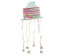 BESPORTBLE Pinata Licorne Miniature Décorative pour Fête Garçon Fille Jeu Suspendu Créatif avec Surprise à Tirer Accessoire Anniversaire Garçon Fille Décoration Colorée Festive