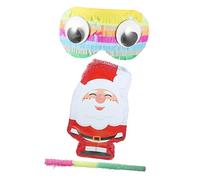 BESPORTBLE Pinata Père Noël avec et Masque Décoration Festive pour Fêtes et Remplie de Bonbons Accessoire Ludique pour Célébrations de Noël