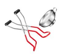 BESPORTBLE Pince à Bocaux en Acier Inoxydable Antidérapante et Anti-Brûlure Outil Cuisine Pliable pour Ouvrir et Soulever Conserves Pince à Bouteilles pour Usage Domestique et Préparation