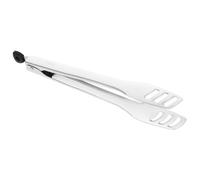 BESPORTBLE Pinces à Griller Acier Inoxydable Pince de Cuisine Pratique et Élastique Évidée pour Barbecue et Service à Domicile Restaurant Hôtel Facile à Nettoyer et Résistante