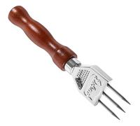 BESPORTBLE Piolet à Glace en Acier Inoxydable Manche en Bois, Outil Brise-glace Ergonomique pour Bar à Domicile, Broyeur à Glace Manuel pour Cocktails et Boissons Rafraîchissantes