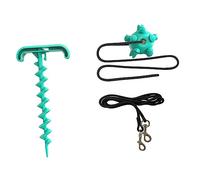 BESPORTBLE Piquet De Fixation pour Chien Extérieur Câble Et Ancre pour Chien Piquet Attache pour Promenade Et Entraînement