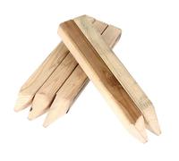 BESPORTBLE Piquets De Clôture De Jardin en Bois 5 Pièces pour Arpentage Et Aménagement Extérieur, Piquet De Terre à Pointe, Fournitures De Jardin Solide Et Polyvalentes