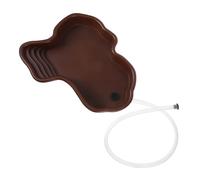 BESPORTBLE Piscine pour Tortues avec Rampe Bassin de Baignade pour Reptiles Plateforme de Repos pour Terrarium Espace Hydratation pour Tortues Terrestres