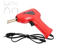 BESPORTBLE Pistolet de Soudure Plastique, Agrafeuse à Chaud, Abs Fer Cuivre, Rouge, 4 Types D'agrafes, 1 Pince, pour Réparation de Pare-chocs