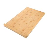 BESPORTBLE Planche à Découper avec Rebord 50 X 30 CM Grosse Surface Polyvalente en Bois Compatible Lave-Vaisselle pour Découpe Pétrissage et Préparation Cuisine