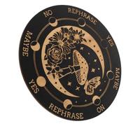 BESPORTBLE Planche Bois pour Radiesthésie et Divination Spirituelle Outil pour Séances Calmes Décoration Unique Forme de Tarot Cadeau Significatif pour Pratiquants Ésotériques