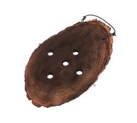 BESPORTBLE Planche de Montage Murale Bois Massif Carbonisé pour Fougère Corne de Cerf Jardinière Suspendue Murale Décorative Support Vertical pour Orchidées Platycerium et Plantes