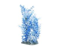 BESPORTBLE Plante Artificielle Aquarium Bleu - DéCoration OcéAnique RéAliste avec Base RéSine Fixe, IdéAl pour Embellir Votre Aquarium