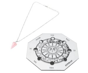 BESPORTBLE Plaque D'astrologie en Acrylique Transparent Gravé, Accessoire de Divination de Bureau Motif Sculpté, Ensemble 3 Pièces Pendentifs, Décoration Maison et Présent Femmes, Jeu