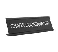 BESPORTBLE Plaque de Poste Aluminium pour Médiateurs Chaos Coordinator Sign Panneau Bureau Design pour Médiation et Home Office
