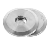 BESPORTBLE Plaque de serrage de scie multi-usage, serre-joint de broche de scie, alliage argent, 1 paire, pour lame de scie, atelier de menuiserie, coupe précise