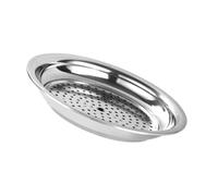 BESPORTBLE Plaque Inox Cuisine Double Couche pour Raviolis et Fruits Égouttoir Vaisselle Créatif avec Drainage Anti-glisse pour Plan de Travail