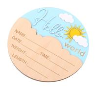 BESPORTBLE Plaque Naissance Rose Signalétique Douce et Sécurisée pour Shower Décor Crèche et Accessoire Photo