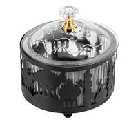 BESPORTBLE Plateau à Bonbons Noir en Fer et Plastique, Coffret de Friandises Ramadan Eid Mubarak, Plateau Décoratif Polyvalent pour Maison et Fêtes du Moyen-Orient, Accessoires Décoratifs