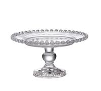 BESPORTBLE Plateau à Fruits en Verre Cristal, Modèle G Rond Moyen, 1 Pièce, Plateau de Service Élégant Européen pour Apéritif et Rangement Ménager, Support Créatif pour Bonbons et Collations