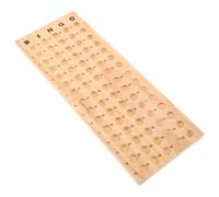BESPORTBLE Plateau de Bingo en Bois Massif 75 Boules 22 Mm Pliable pour Garçon et Filles et Familles Apprentissage Montessori Éducatif Activités Ludiques Soirées Jeux Accessoire Jeu