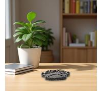 BESPORTBLE Plateau de Rangement en Résine de Patte de Chat Bol Porte-Cristaux en Obsidienne Noire Vide-Poches Décoratif pour Bijoux et Pierres de Guérison Accessoire Polyvalent pour