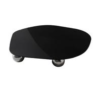 BESPORTBLE Plateau Décoratif en Acrylique Noir 1 Pièce, Plateau Aromathérapie Pratique, Socle pour Bougeoir, Plaque D'aromathérapie pour Décoration Intérieure et Fond Photographique