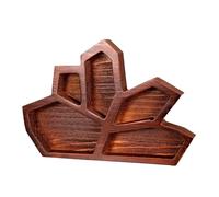 BESPORTBLE Plateau Décoratif en Bois et Cristal Gothique, Planche à Perler pour Bracelets et Rangement D’huiles Essentielles, Assiette à Bibelots Multifonction pour Bijoux et Petits Objets,