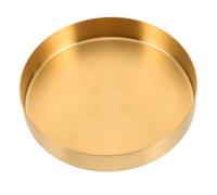 BESPORTBLE Plateau Doré pour Pots de Fleurs Grand Format Soucoupe Robuste pour Récupération Eau Support Pot Fleur Intérieur et Extérieur Bac Collecteur Eau pour Plantes Intérieur et Jardin