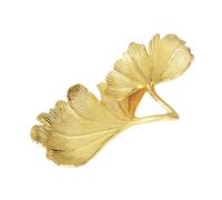 BESPORTBLE Plateaux à Bijoux Feuille De Ginkgo En Résine, Organisateur De Vanité Décoratif Compact, Porte-bague Élégant Pour Maison Bureau Salon, Plat à Bibelots Fin Et Fonctionnel