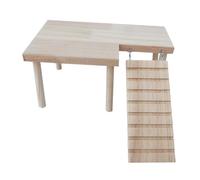 BESPORTBLE Plateforme de Repos en Bois Échelle pour Hamster Accessoire pour Cage de Petits Animaux pour Hamsters Rats et Chinchillas Encourage L'Activité Physique Bien-être Mental