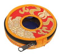 BESPORTBLE Pochette de Protection pour Cloche de du Népal Sac de Rangement pour Cymbales Bouddhistes Moyenne de Accessoire Pratique et Élégant pour Pratique Spirituelle