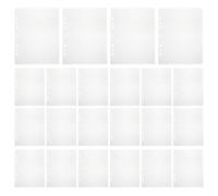 BESPORTBLE Pochettes pour Classeur A5 Transparentes à 7 Trous Recharges 80 Feuilles Simples en Plastique Inserts pour Album Photo et Rangement Photos Compatibles Classeurs à Feuilles
