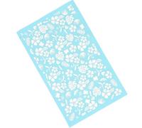 BESPORTBLE Pochoir à Écran en Maille Polyester Réutilisable pour Pâte Polymère Motifs Décoratifs, pour Loisirs Créatifs et Décoration de Fête