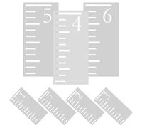 BESPORTBLE Pochoir de Peinture pour Courbe de Croissance 7 Pièces Règle en Plastique Réutilisable Décoration Murale Garçon et Filles