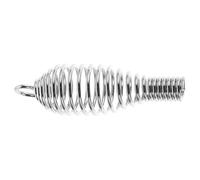 BESPORTBLE Poignée à Ressort Robuste en Acier Inoxydable pour Poêle à Bois, Design Conique Spiralé, Installation Facile, Accessoire Solide pour Foyer et Barbecue