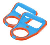 BESPORTBLE Poignée de Levage Ergonomique pour Seau à Eau 10 L, Lot de 2 Porte-bouteilles Orange et Bleu, Élévateur D'eau Pratique pour Transport et Distribution à Domicile ou Bureau