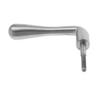 BESPORTBLE Poignée de Porte de Cheminée en Métal Forgé Argenté, Remplacement pour Poêle à Bois, Ressort Intégré pour Manipulation Gantée, Accessoires de Quincaillerie pour Foyer, Usage