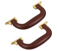 BESPORTBLE Poignée de Remplacement pour Valise et Boîte à Outils, 2 Pièces, Plastique Résistant, Couleur Café, Anses de Paquet à Main Antidérapantes, Adaptées aux Bagages et Paquet de Voyage