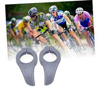 BESPORTBLE Poignée Guidon Vtt Ergonomique avec Repose Pouce Accessoire et Résistant pour Mountain Bike Fixation Sûre par Vis Fatigue Du Poignet Compatible Guidon Standard Gris