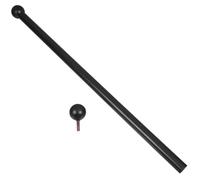 BESPORTBLE Poignée Transversale en Alliage D'aluminium 56 Cm pour Lampadaire Extérieur, Porte-Drapeau Double Face Noir, Tiges de Support Robustes pour Mât de Lampadaire, pour Jardin