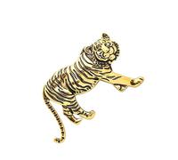 BESPORTBLE Poitrines en alliage clip d'insigne de tigre insigne de tigre homme insigne de tigre de revers insigne de broche Accessoires de combinaison pour hommes badge Alliage de zinc Doré