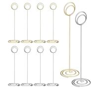 BESPORTBLE Porte-Cartes de Table ou Fil d'acier Lot de 10 Support Stable et Décoratif pour Accessoire Élégant Numéro de Table ou Menu Mariage et Salon
