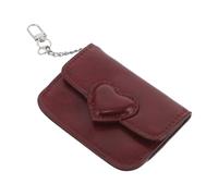 BESPORTBLE Porte-Cartes Femme PU Cuir Ultra-Fin avec Boucle Cœur Étui à Cartes Bancaires et Visiteur Porte-Monnaie Mince pour Cartes de Crédit et Identité
