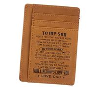 BESPORTBLE Porte-Cartes RFID Ultra Fin en PU Organiseur de Cartes Plusieurs Compartiments Pochette de Protection Pratique pour Compatible Carte Bancaire et d'Identité pour Hommes