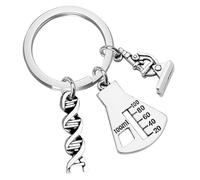 BESPORTBLE Porte-clés Chimie Cadeau Prof Science Design Molécule Laboratoire pour Amateurs et Étudiants