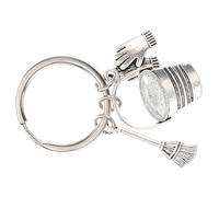 BESPORTBLE Porte-Clés du Personnel de Nettoyage en Alliage de Zinc Pendentif Balai et Seau Accessoire Léger pour Paquet à Dos Décoration Suspendue Fonctionnelle pour Clés et Paquet