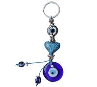 BESPORTBLE Porte-clés œil bleu turc Nazar Hamsa porte- à suspendre contre le mauvais œil en forme de cœur Feng Shui pour voiture, à main