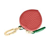 BESPORTBLE Porte-clés Portefeuille Mini Pêche Réaliste avec Verte Porte-Monnaie Compact pour Clés et Cartes Accès Accessoire Pratique pour Sacs à Main et Sacs à Dos