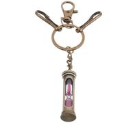 BESPORTBLE Porte-clés Sablier Métal Bronze Antique Design Rétro Lampe à Huile Accessoire Original pour Clés de Voiture et Bijou Vintage pour Hommes et Femmes