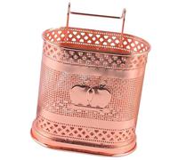 BESPORTBLE Porte-Couverts Mural en Métal Suspendu Double Compartiment Égouttoir à Baguettes et Ustensiles Seau d'Égouttage Cuisine Rangement Pratique pour Fourchettes et Couleur Aléatoire