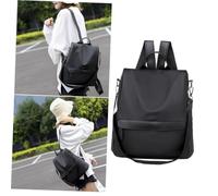 BESPORTBLE Porte-épaule Femme Oxford Multifonction Anti-vol Oxford Noir Grand Espace de Rangement pour Voyage École et Usage Quotidien