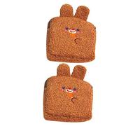 BESPORTBLE Porte- Kawaii en Peluche 2Pcs Pochette pour Serviettes Hygiéniques et Pièces de Paquet Menstruel et Compact pour Femmes pour Shopping